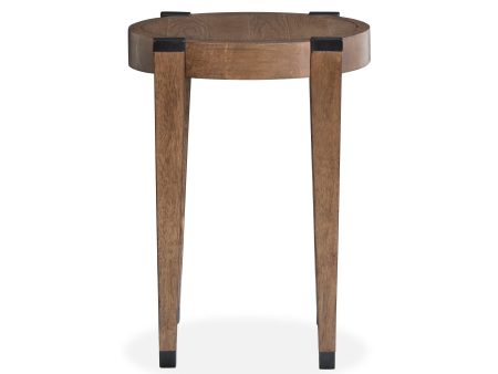 Kaysen - Round End Table - Dark Brown Online Sale