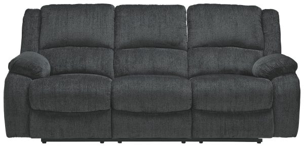 Draycoll - Slate - Reclining Sofa - Fabric Hot on Sale