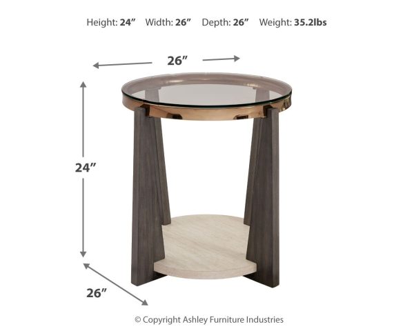 Frazwa - Multi - Round End Table Hot on Sale