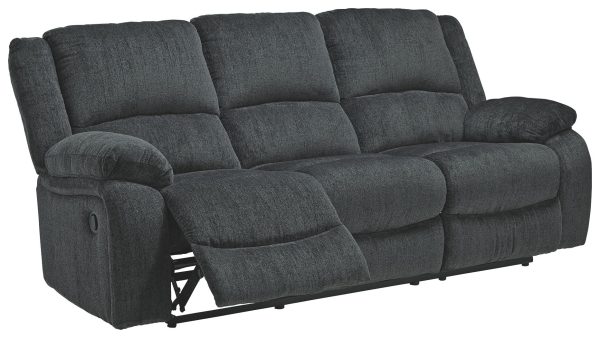 Draycoll - Slate - Reclining Sofa - Fabric Hot on Sale