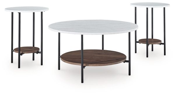 Wrenwich - Brown   Black   White - Occasional Table Set (Set of 3) Supply