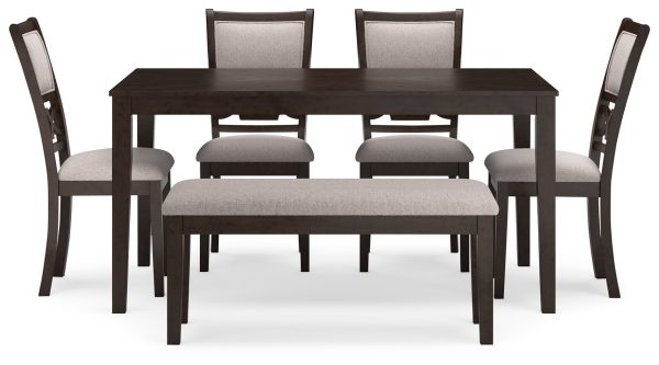 Langwest - Brown - Dining Room Table Set (Set of 6) Fashion