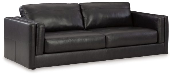 Amiata - Onyx - Sofa - Leather Match For Discount