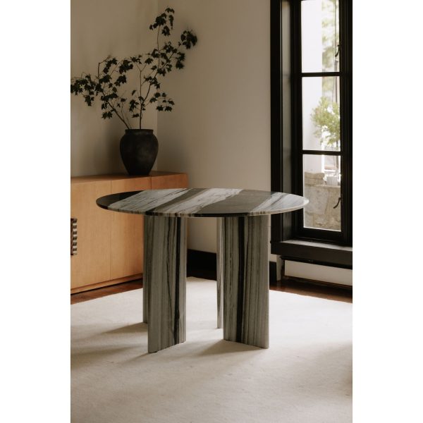 Celia - Round Dining Table - Gray Cheap