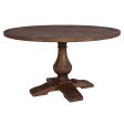 Stratford - Wood Round Dining Table - Dark Brown Fashion