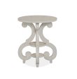 Bronwyn - Round Accent Table - Alabaster For Sale