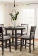 Langwest - Brown - Dining Room Counter Table Set (Set of 5) on Sale