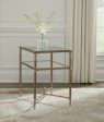 Cloverty - Aged Gold Finish - Rectangular End Table Sale