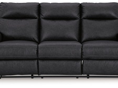 Axtellton - Carbon - Power Reclining Sofa - Faux Leather Online Sale