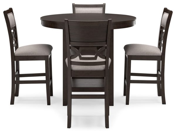 Langwest - Brown - Dining Room Counter Table Set (Set of 5) on Sale