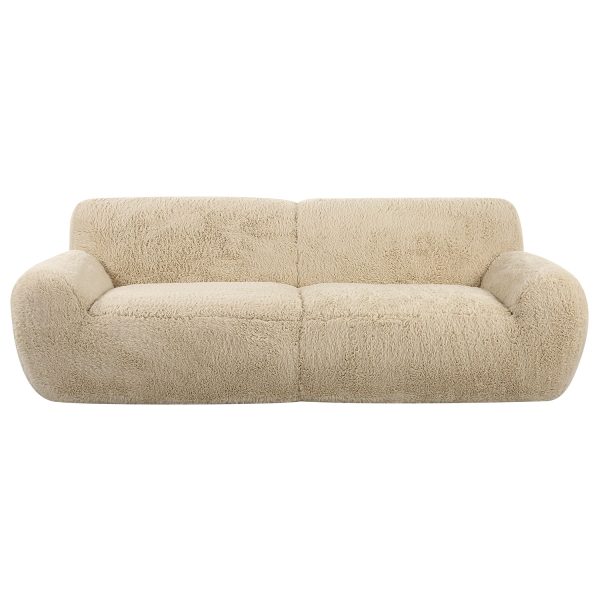 Abide - Rounded Sheepskin Sofa - Beige Discount