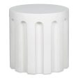 Eris - Outdoor Accent Table - White For Sale