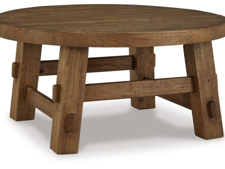 Mackifeld - Warm Brown - Round Cocktail Table on Sale