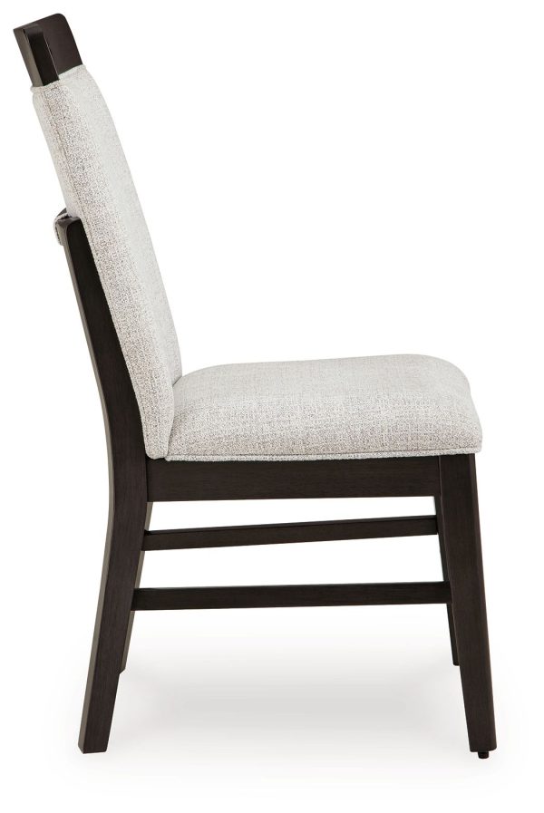 Neymorton - Light Gray   Brown - Dining Upholstered Side Chair (Set of 2) on Sale