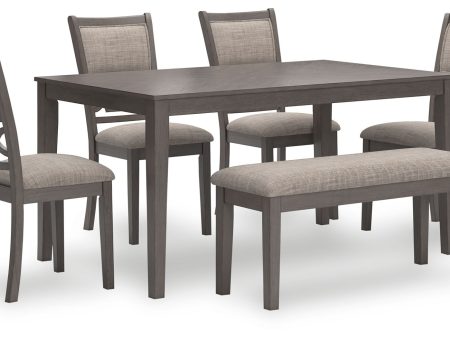 Wrenning - Gray - Dining Room Table Set (Set of 6) on Sale