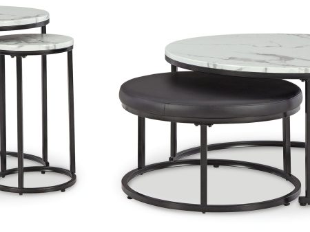 Jusmour - Black   White - Occasional Nesting Table (Set of 4) For Cheap