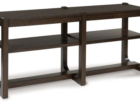 Breckington - Dark Brown - Sofa Table Supply