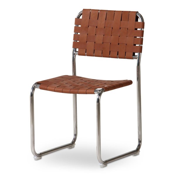 Moma - Stainless Steel Dining Chair (Set of 2) - Brown on Sale