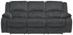 Draycoll - Slate - Reclining Power Sofa - Fabric Discount