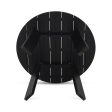 Delta - Round Outdoor Dining Table - Black Supply