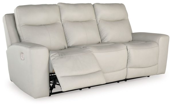 Mindanao - Coconut - Pwr Rec Sofa With Adj Headrest - Leather Match Cheap