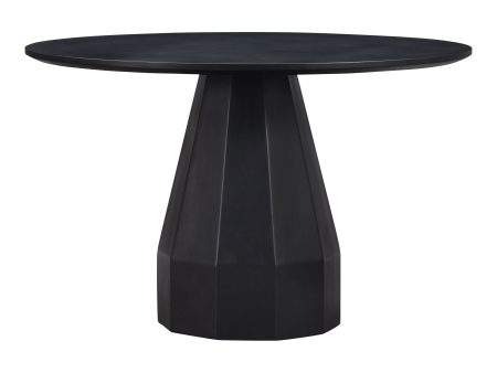 Templo - Outdoor Dining Table - Black - Concrete Online now