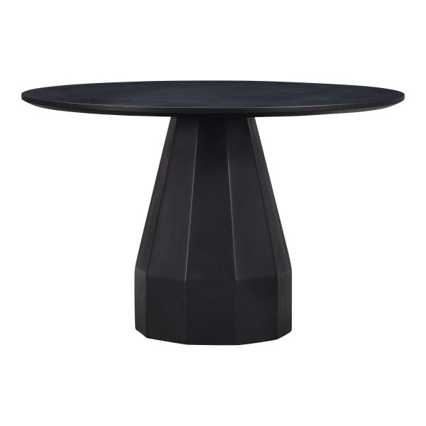 Templo - Outdoor Dining Table - Black - Concrete Online now