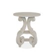 Bronwyn - Round Accent Table - Alabaster For Sale