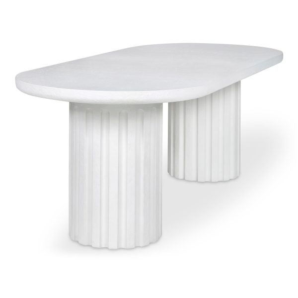 Eris - Outdoor Dining Table - White Online