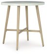 Seton Creek - Beige - Round Bar Table With Umbrella Option Supply