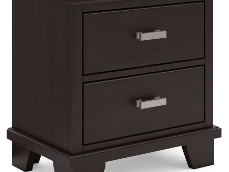 Covetown - Dark Brown - Two Drawer Night Stand Supply