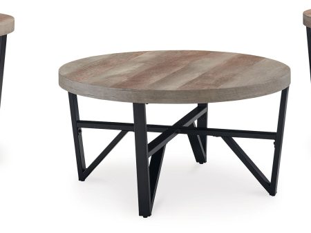 Deanlee - Grayish Brown   Black - Occasional Table Set (Set of 3) For Discount