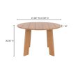 Delta - Round Outdoor Dining Table - Natural For Cheap