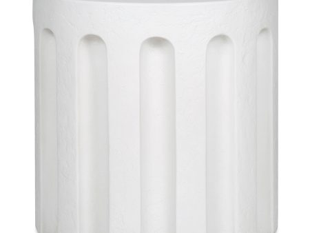 Eris - Outdoor Accent Table - White For Sale