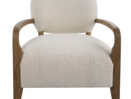 Telluride - Natural Shearling Accent Chair - Beige For Cheap