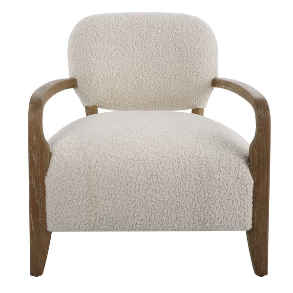 Telluride - Natural Shearling Accent Chair - Beige For Cheap