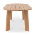 Delta - Oval Outdoor Dining Table - Natural on Sale