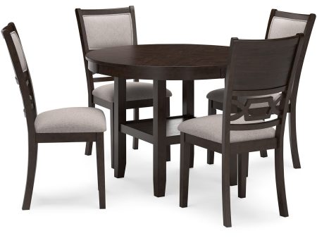 Langwest - Brown - Dining Room Table Set (Set of 5) Fashion