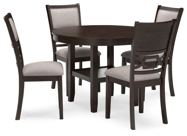 Langwest - Brown - Dining Room Table Set (Set of 5) Fashion