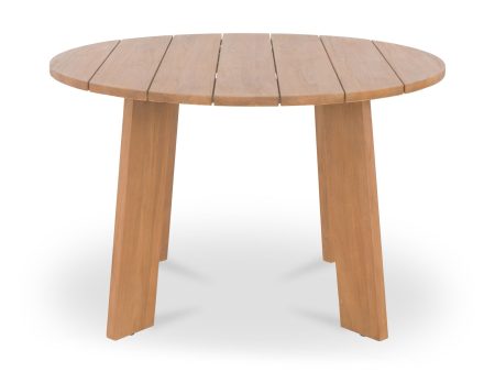 Delta - Round Outdoor Dining Table - Natural For Cheap