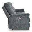 Barnsana - Gravel - Power Reclining Sofa - Fabric Hot on Sale