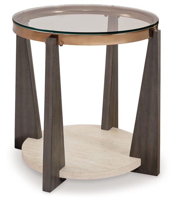 Frazwa - Multi - Round End Table Hot on Sale