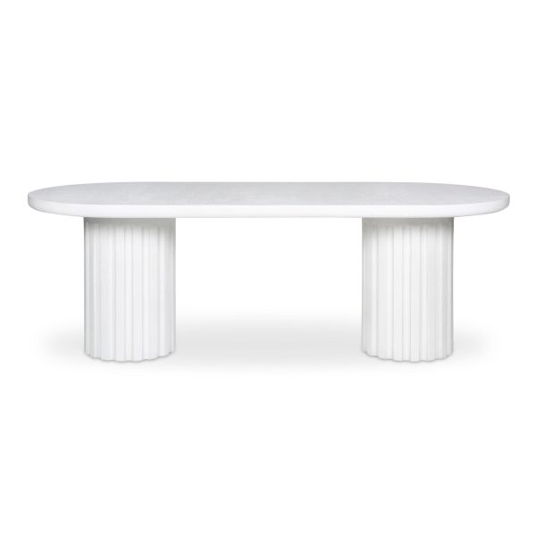 Eris - Outdoor Dining Table - White Online