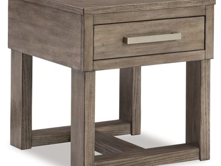 Loyaska - Grayish Brown - Rectangular End Table Online