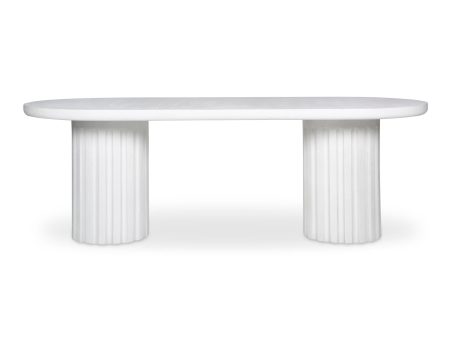 Eris - Outdoor Dining Table - White Online