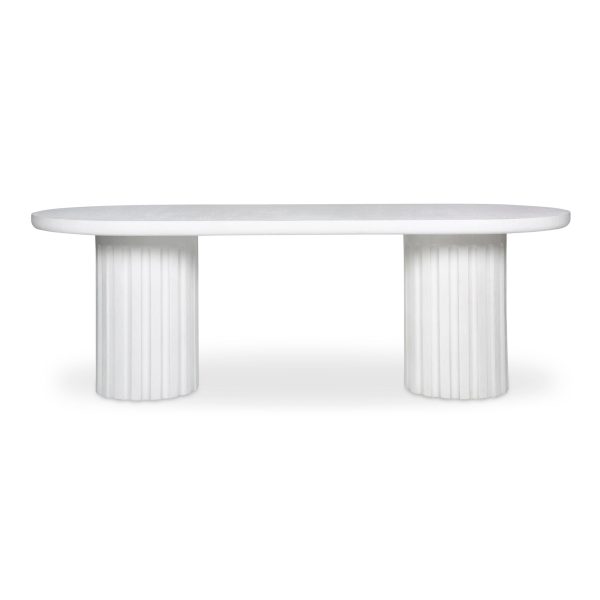 Eris - Outdoor Dining Table - White Online