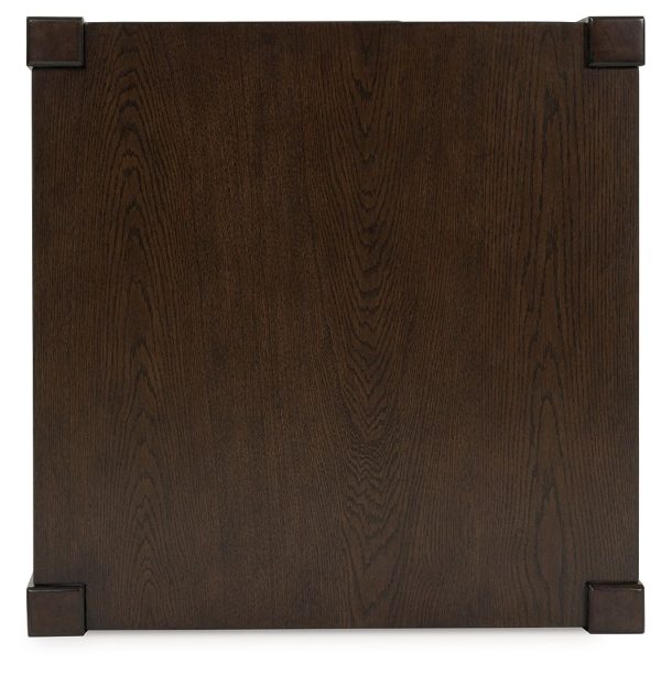 Breckington - Dark Brown - Square End Table Sale