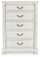 Montelaine - Antique White - Five Drawer Chest on Sale