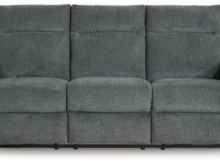 Barnsana - Gravel - Power Reclining Sofa - Fabric Hot on Sale