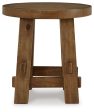 Mackifeld - Warm Brown - Round End Table Online Hot Sale